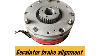 Escalator brake alignment . Electromagnetic brake @axmasterbyalex