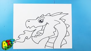 How to Draw a Dragon Face
