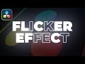 Flicker Text Animation Tutorial in Davinci Resolve | Flickering Text Effect