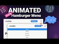 Create an Animated Hamburger Menu in WordPress using Elementor | Elementor Mobile Menu