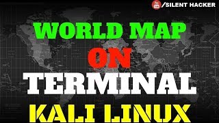 WORLD MAP ON TERMINAL - KALI LINUX (MAPSCII)