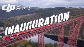 DJI AIR 3 | Voyage Inaugural de la Ligne SNCF Béziers-Neussargues : Viaduc de Garabit - Cantal