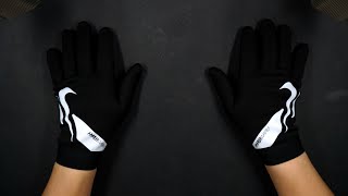 ASMR No Talking: Nike Sportgloves Hyperwarm unboxing and try on