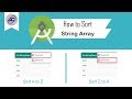 How to Sort String Array in Android Studio | SortStringArray | Android Coding