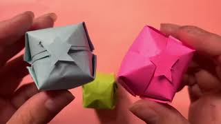 How to make a paper balloon that blows up/ Origami / DIY / Craft