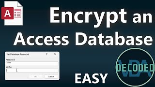 How to Encrypt a Microsoft Access Database