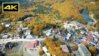 【4K】♨Zao Onsen♨ Beautiful colors of fall leaves in Yamagata, Japan