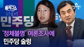 ‘정체불명’ 여론조사에 민주당 술렁 | 김진의 돌직구쇼