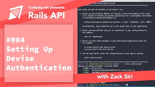 Rails API: Setting up Devise Authentication - [004]