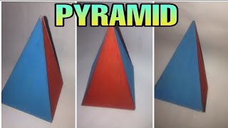 How to make easy PYRAMID for school project With design idea