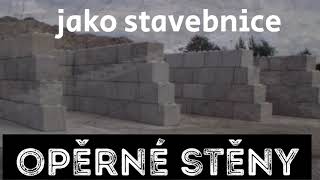 Betonové kostky, opěrné stěny, boxy, stavby