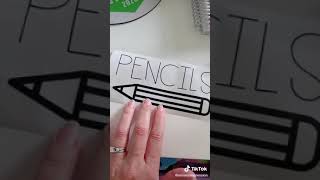 Made a pencil dispenser for my classroom! TikTok amomsimpression