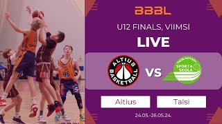 Altius 2012 vs Talsi 2012 | BBBL Boys U12 Final Stage | Challenge Cup