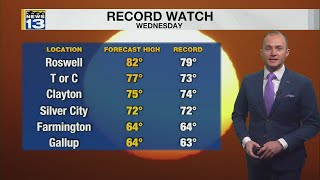 More record breaking warmth Wednesday afternoon