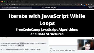 Iterate with JavaScript While Loops (Basic JavaScript) freeCodeCamp tutorial