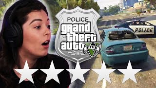Real Police Try Escaping 5 Stars in Grand Theft Auto V • Professionals Play