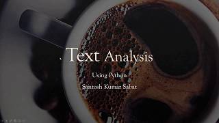 Text Analysis only in 10 Line ( Using Python)