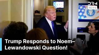 WATCH: Trump Asked About Kristi Noem and Corey Lewandowski Relationship Aboard Air Force One | AC1Z