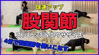 球速アップに必須の股関節を作る【ストレッチ＆エクササイズ５選】