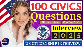 2025 random 100 civics questions and answers - US citizenship interview I N400 Interview #n400