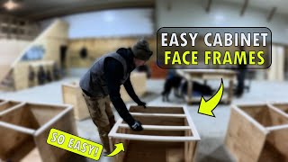 FACE FRAMES MADE EASY! | Building Custom Cabinets | EP: 2