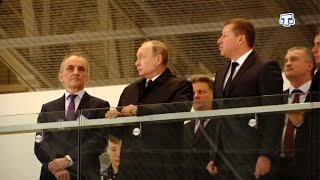 Президент России Владимир Путин посетил новый аэропорт "Симферополь" (Крым) 14.03.2018