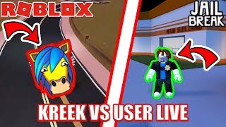 Kreekcraft Vs Myusernamesthis Videos 9tube Tv - 1v1 user vs kreekcraft roblox jailbreak update live