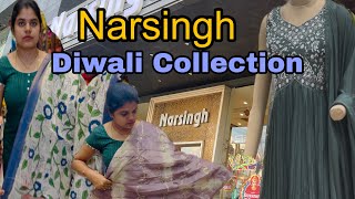 Narsingh Latest Sarees Collection || Shopping for Diwali in Narsingh #narsingh #shopping #hyderabad