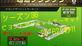 【超速GP】シーズン36 ビヨンドザリミットサーキット　25”622秒 暫定95位