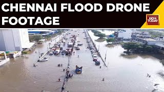 Chennai Floods: Watch Drone Footage Of Chennai Floods | Water Logging At Several Places Due To Rains