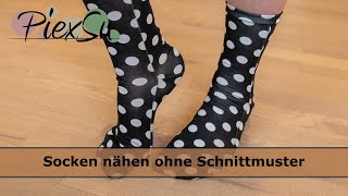 Socken nähen ohne Schnittmuster | PiexSu