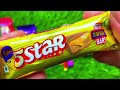 satisfying video asmr sweet sos chocolate and lollipop unboxing video gummy candy cutting asmr