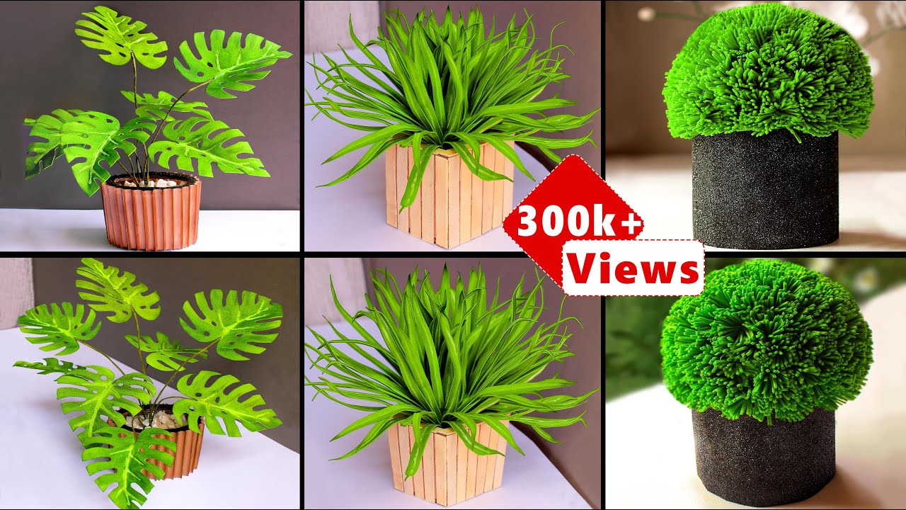 3 Diy Artificial Plants For Home Decoration Diy Fake Indoor Plants