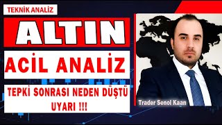 Altın Analizi Son Dakika Acil Analiz !!! #teknikanaliz #altın