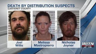 Three facing death by distribution charge in Carteret County
