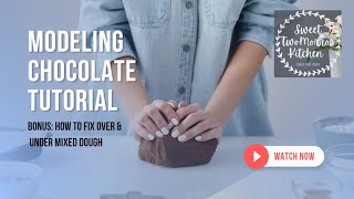 Modeling chocolate tutorial. Fix under and over mixed dough.