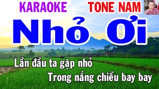 Karaoke Nhỏ Ơi Tone Nam Nhạc Sống gia huy karaoke