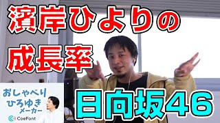 【おしゃべりひろゆきメーカー】日向坂46 濱岸ひよりの成長率を語るひろゆき氏