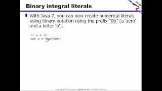 Binary Integral Literals