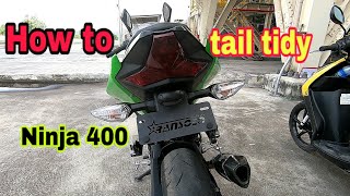 How to install ninja 400 tail tidy.