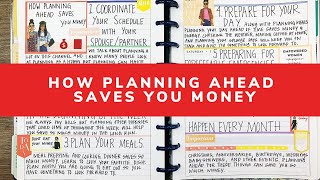 How Planning Ahead Can Save Money