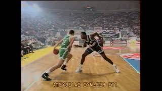 ΠΑΟΚ-Παναθηναϊκός 79-74 1992-10-10 Α1 Μπάσκετ 3η Αγωνιστική