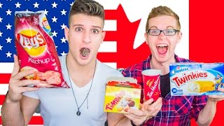 AMERICAN VS CANADIAN FOOD CHALLENGE: TASTE TEST
