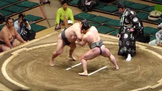 Higonojo (1-1) - Dewahayate (0-2) , Sumo : Natsubasho '18