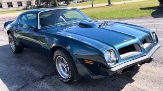 1974 Pontiac Trans Am cold start and walk around