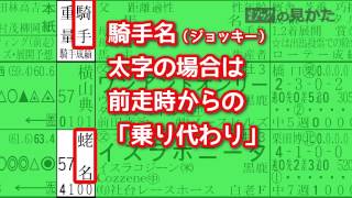 新聞　競馬ブックの見方　騎手欄