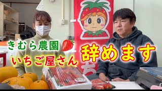 【緊急配信】きむら農園いちご屋さんを辞めます。