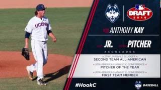 UConn Baseball's Anthony Kay, MLB Draft Video