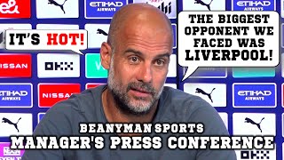 'The biggest opponent we faced in all competitions was LIVERPOOL!' | Man City v Bournemouth | Pep