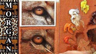 How to Paint Animal Eyes Demo / tutorial - wildlife art - Jason Morgan
